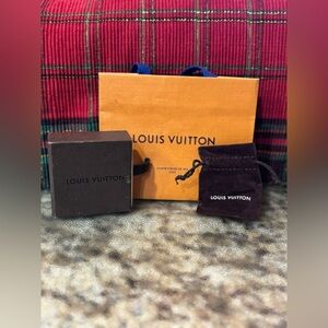 Louis Vuitton Box, purchase bag, and ring pouch